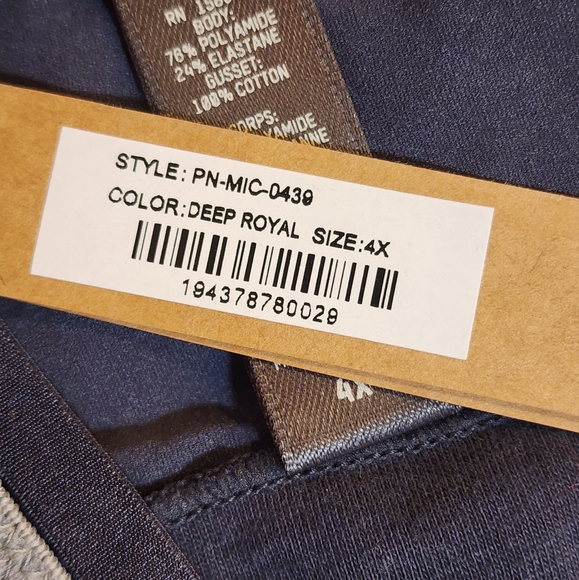 2 pcs SKIMS FITS EVERYBODY MICRO THONG/ GREY, DEEP ROYAL/ 4X/ NWT - Picture 9 of 13